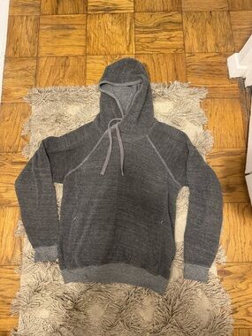 Alo Yoga Gray Fleece Hoodie Sweatshirt